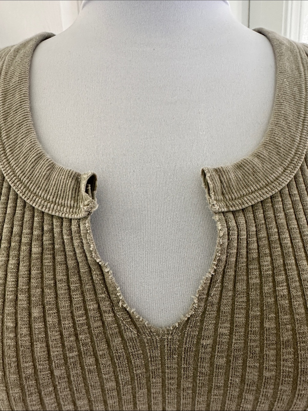 Project Social T Ribbed Tank Mini Dress - Olive - Picture 3 of 5